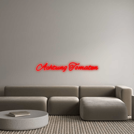 Personalisierbares Neon - LED - Schild in Pink, ideal als Wanddekoration für Wohnzimmer oder Geschäftsräume