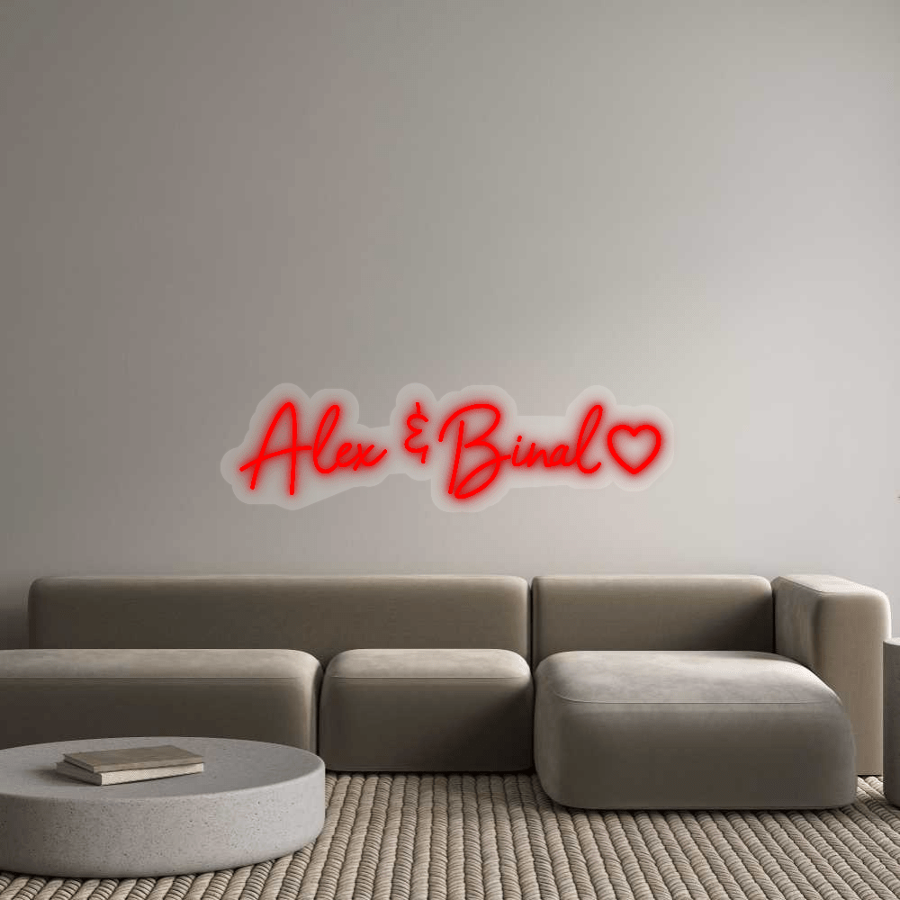 Personalisierbares Neon - LED - Schild in Pink, ideal als Wanddekoration für Wohnzimmer oder Geschäftsräume