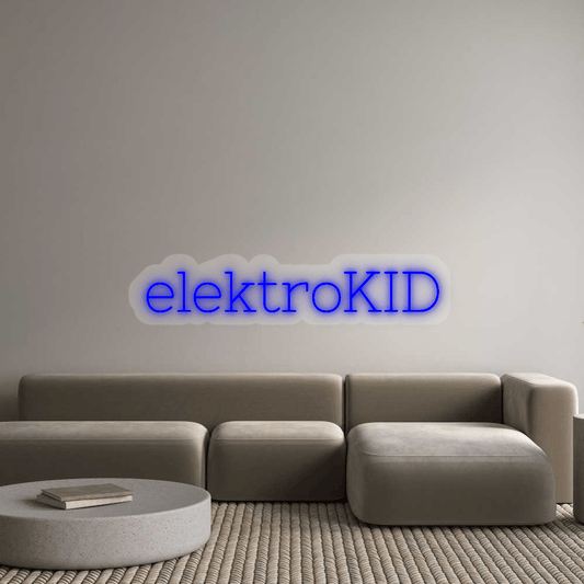 Personalisierbares Neon - LED - Schild in Pink, ideal als Wanddekoration für Wohnzimmer oder Geschäftsräume