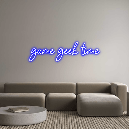 Personalisierbares Neon - LED - Schild in Pink, ideal als Wanddekoration für Wohnzimmer oder Geschäftsräume