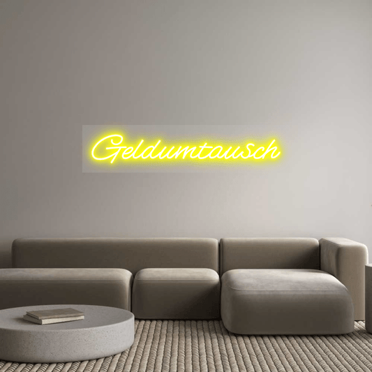 Personalisierbares Neon - LED - Schild in Pink, ideal als Wanddekoration für Wohnzimmer oder Geschäftsräume