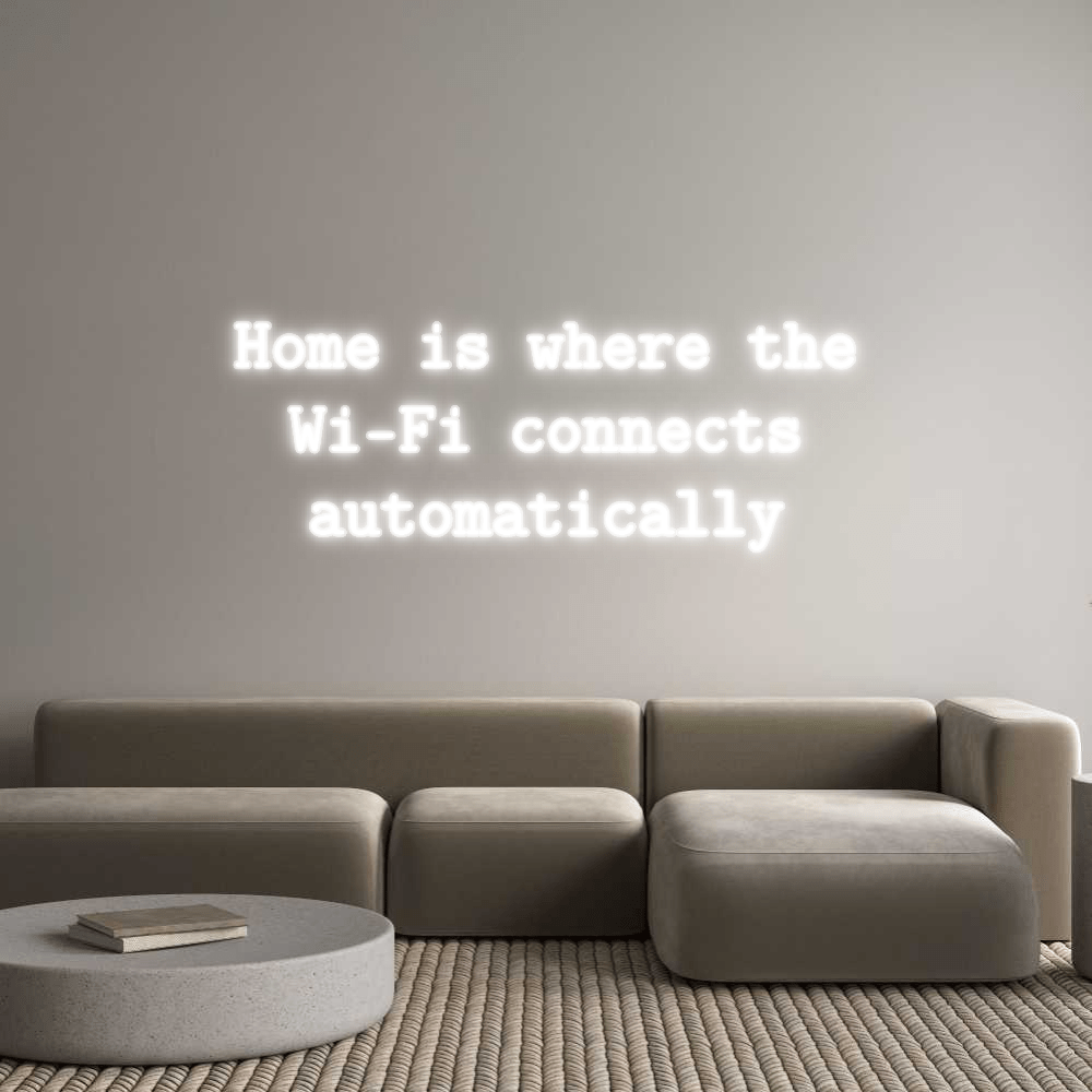 Personalisierbares Neon - LED - Schild in Pink, ideal als Wanddekoration für Wohnzimmer oder Geschäftsräume