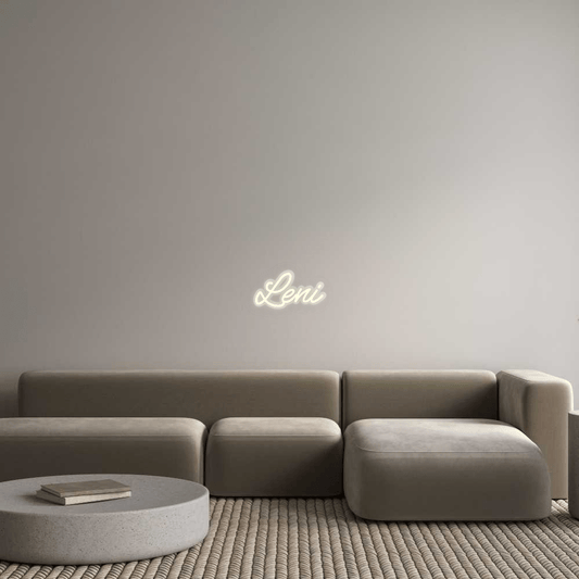 Personalisierbares Neon - LED - Schild in Pink, ideal als Wanddekoration für Wohnzimmer oder Geschäftsräume