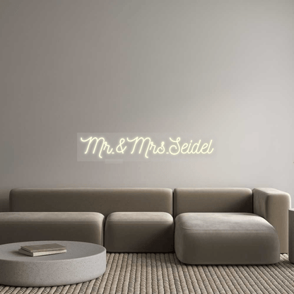 Personalisierbares Neon - LED - Schild in Pink, ideal als Wanddekoration für Wohnzimmer oder Geschäftsräume