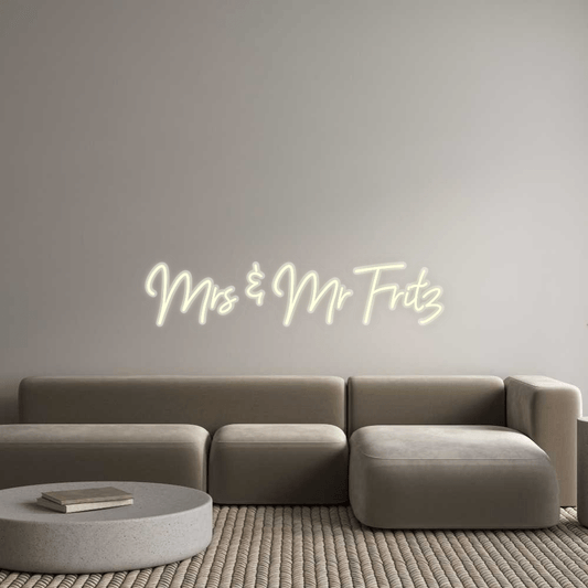 Personalisierbares Neon - LED - Schild in Pink, ideal als Wanddekoration für Wohnzimmer oder Geschäftsräume