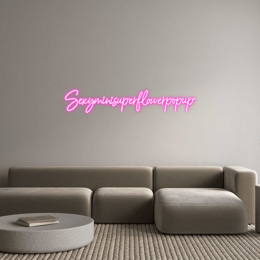Personalisierbares Neon - LED - Schild in Pink, ideal als Wanddekoration für Wohnzimmer oder Geschäftsräume