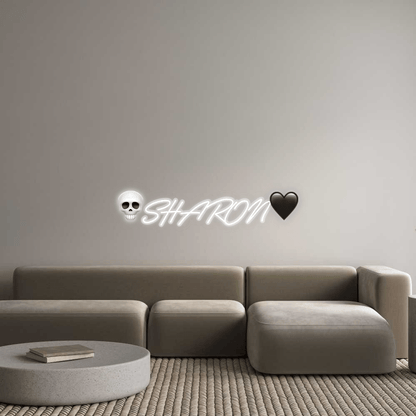 Personalisierbares Neon - LED - Schild in Pink, ideal als Wanddekoration für Wohnzimmer oder Geschäftsräume