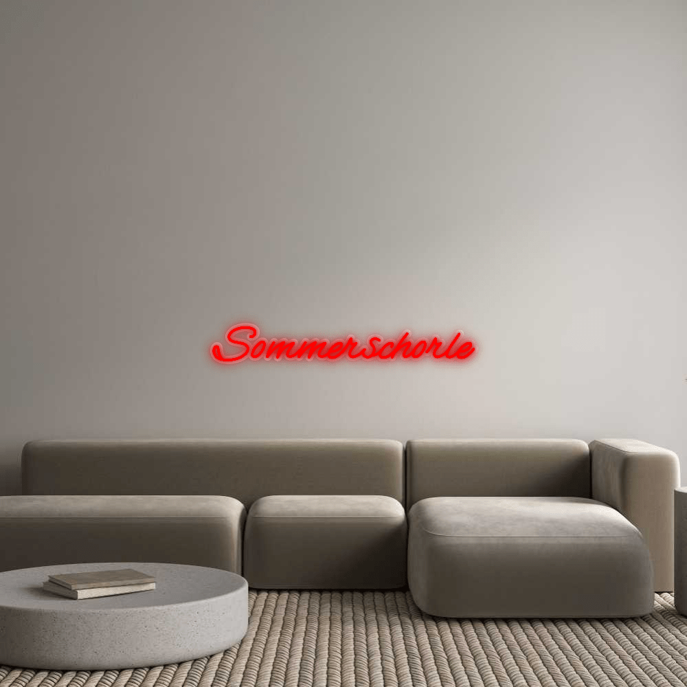Personalisierbares Neon - LED - Schild in Pink, ideal als Wanddekoration für Wohnzimmer oder Geschäftsräume