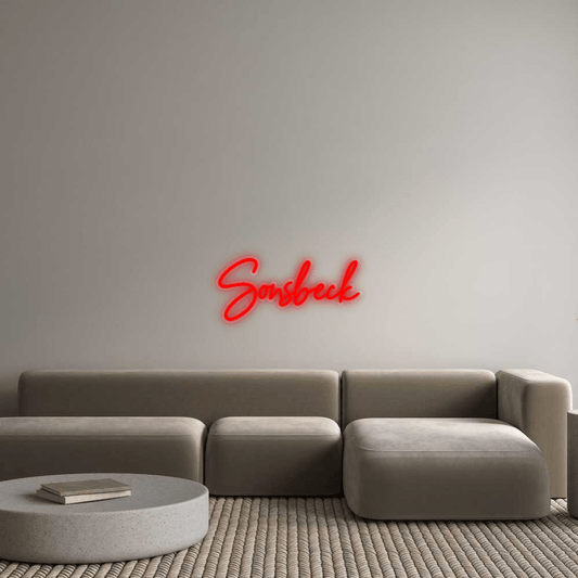 Personalisierbares Neon - LED - Schild in Pink, ideal als Wanddekoration für Wohnzimmer oder Geschäftsräume