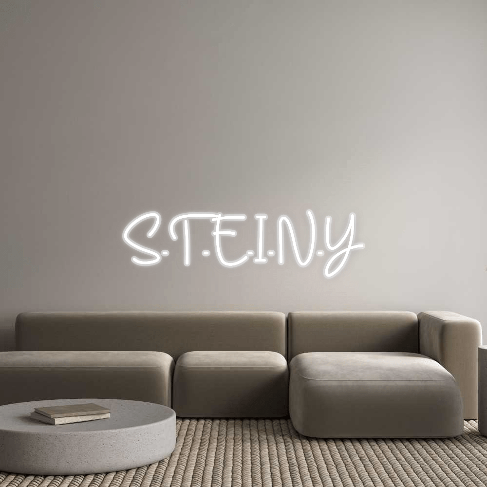 Personalisierbares Neon - LED - Schild in Pink, ideal als Wanddekoration für Wohnzimmer oder Geschäftsräume